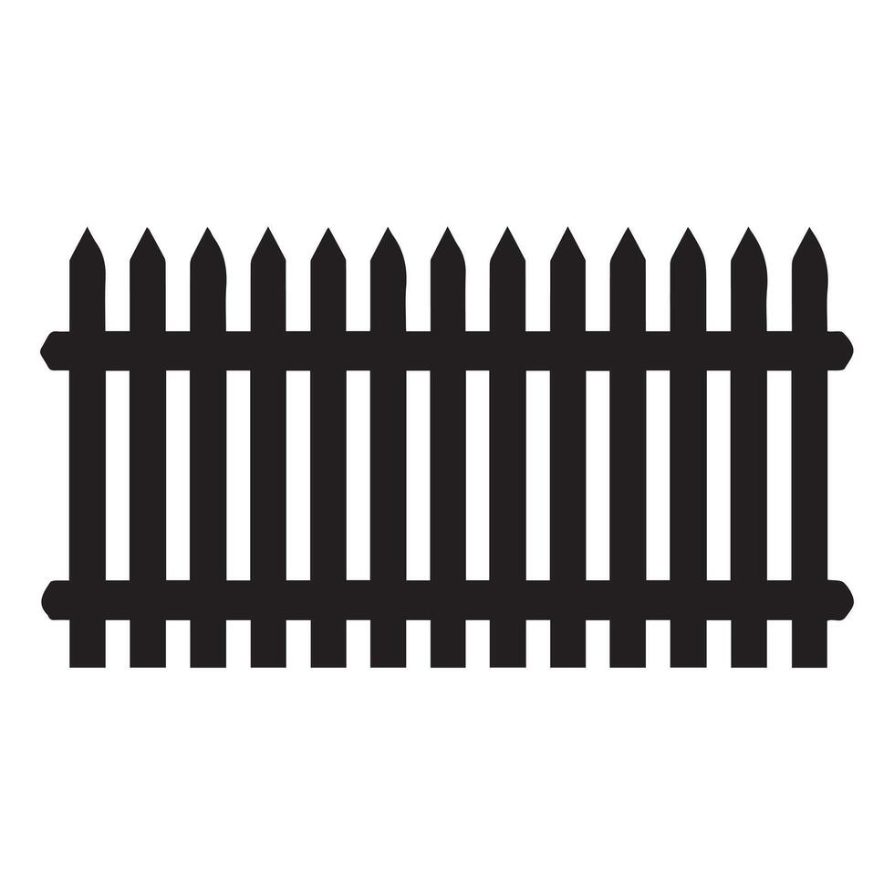 Fence icon set. Simple for web design isolated on white background. vector