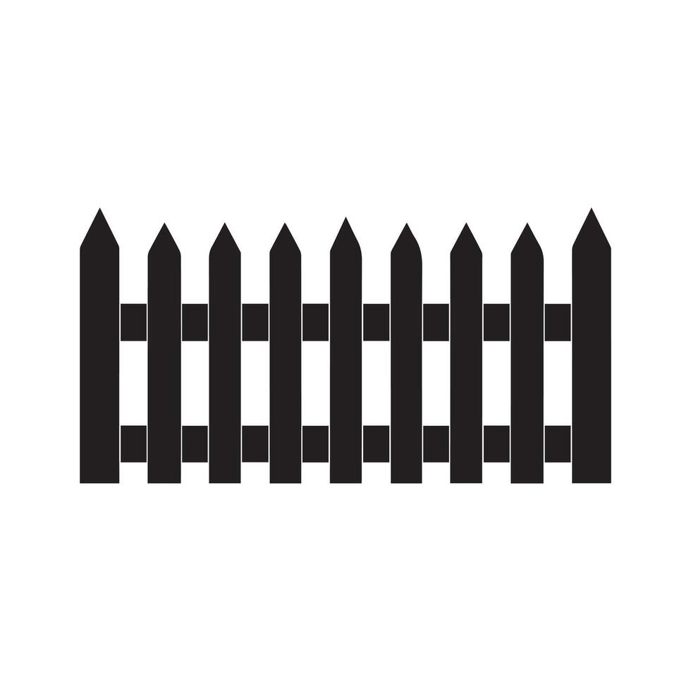 Fence icon set. Simple for web design isolated on white background. vector