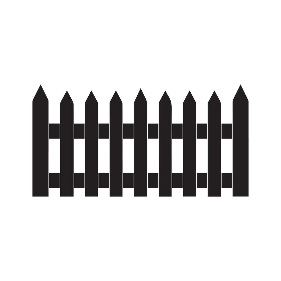 Fence icon set. Simple for web design isolated on white background. vector