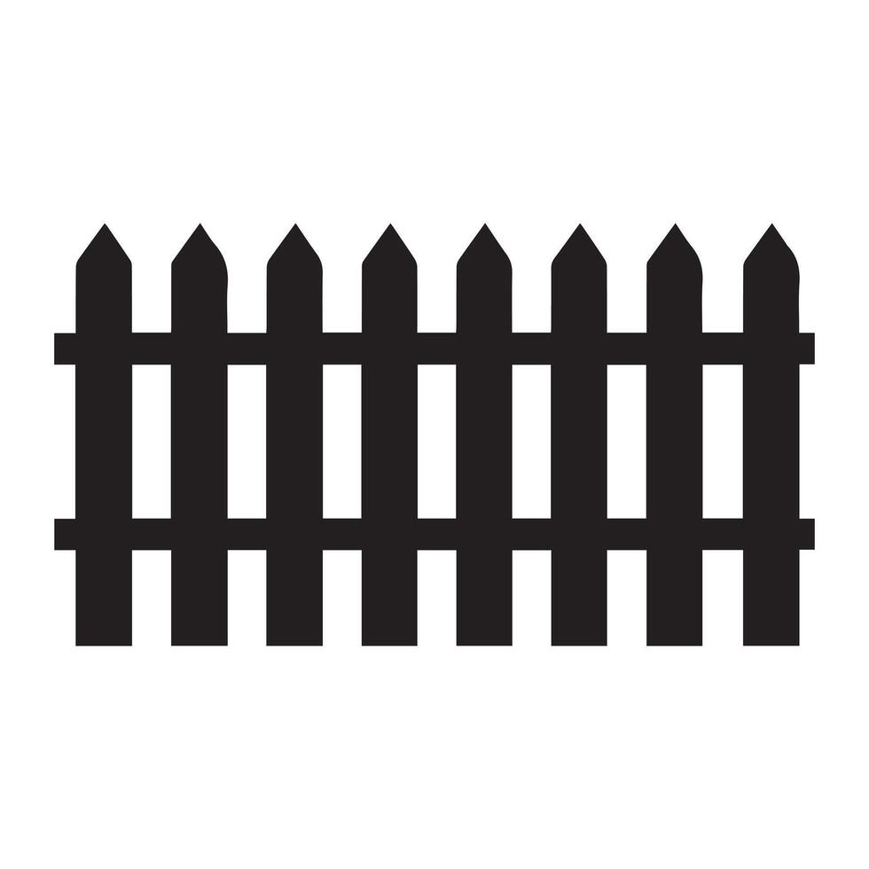 Fence icon set. Simple for web design isolated on white background. vector