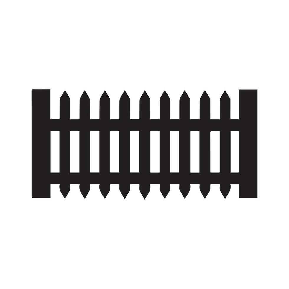 Fence icon set. Simple for web design isolated on white background. vector