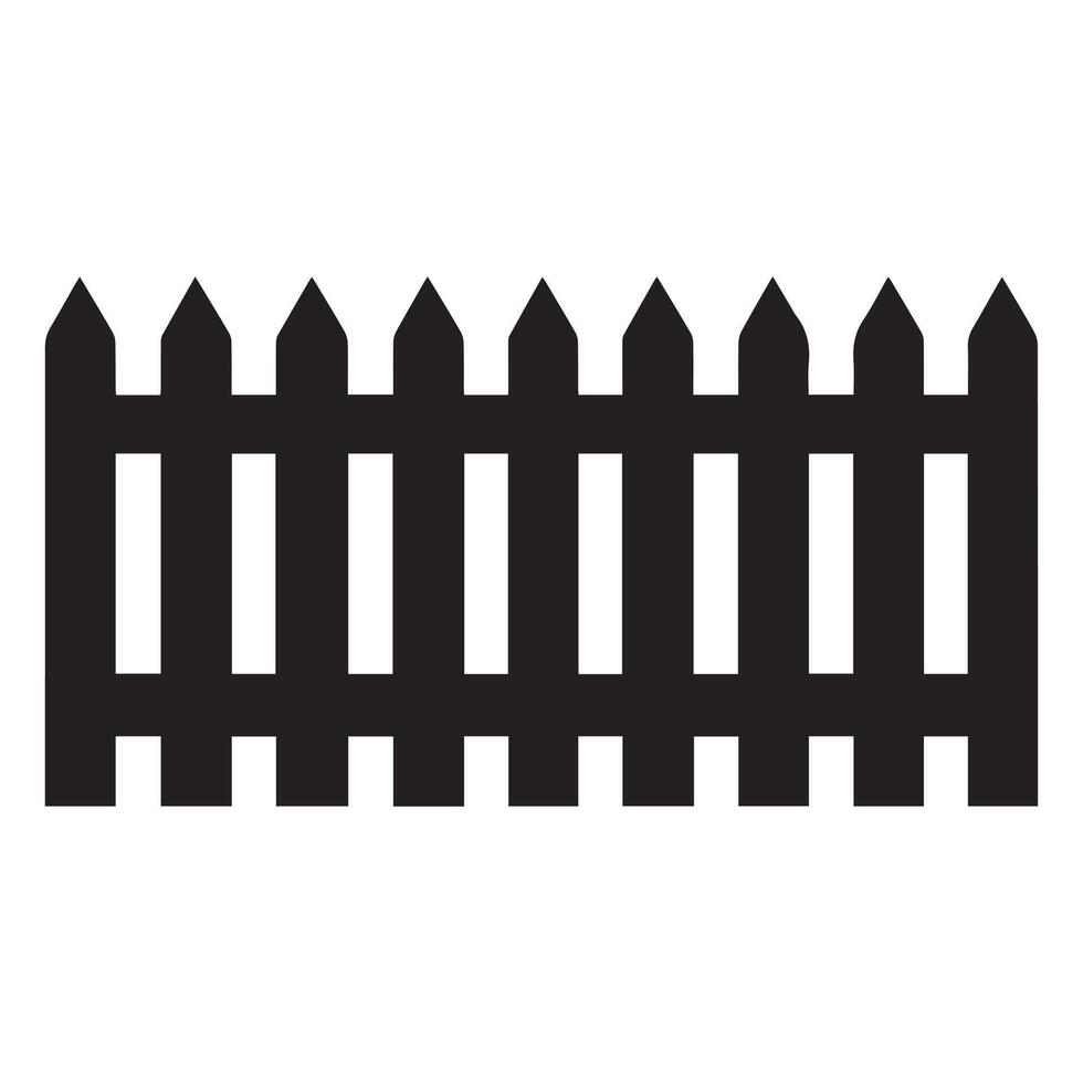 Fence icon set. Simple for web design isolated on white background. vector