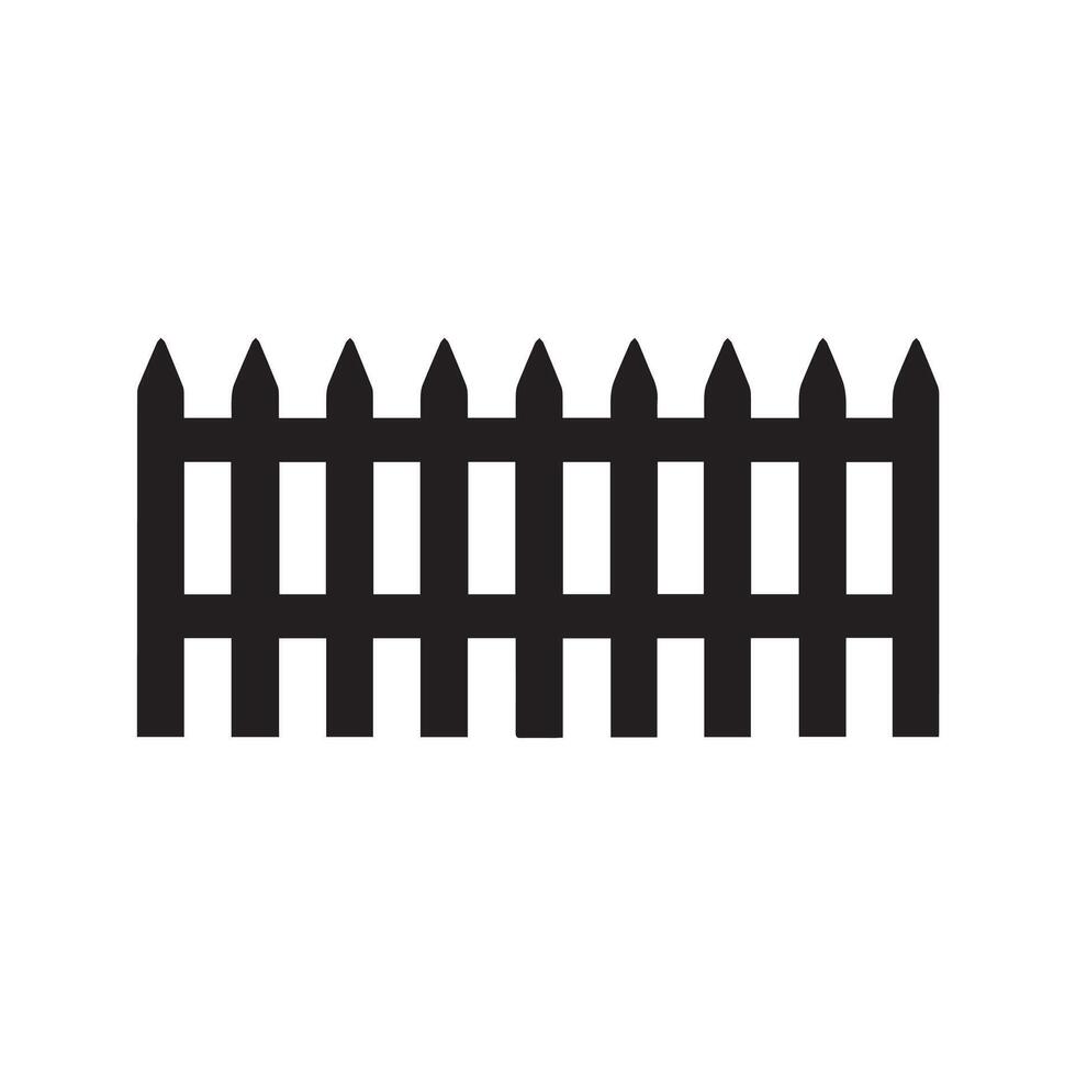 Fence icon set. Simple for web design isolated on white background. vector