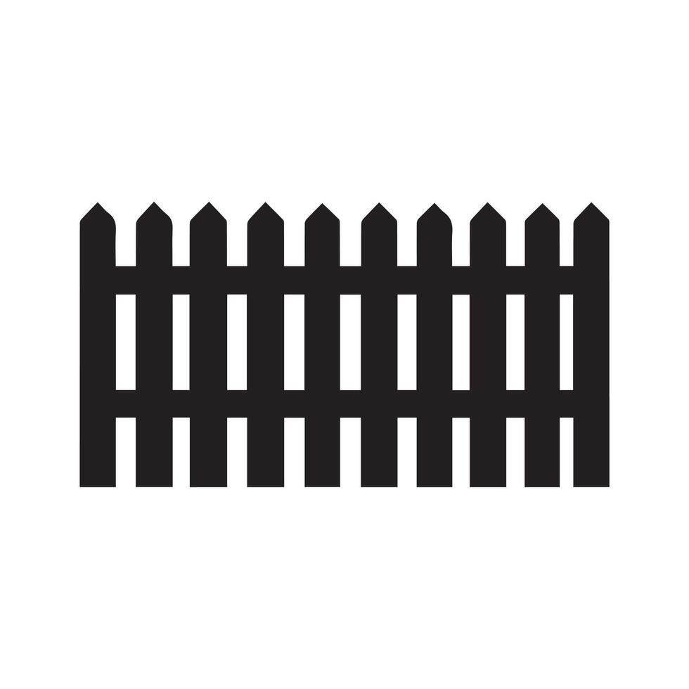 Fence icon set. Simple for web design isolated on white background. vector