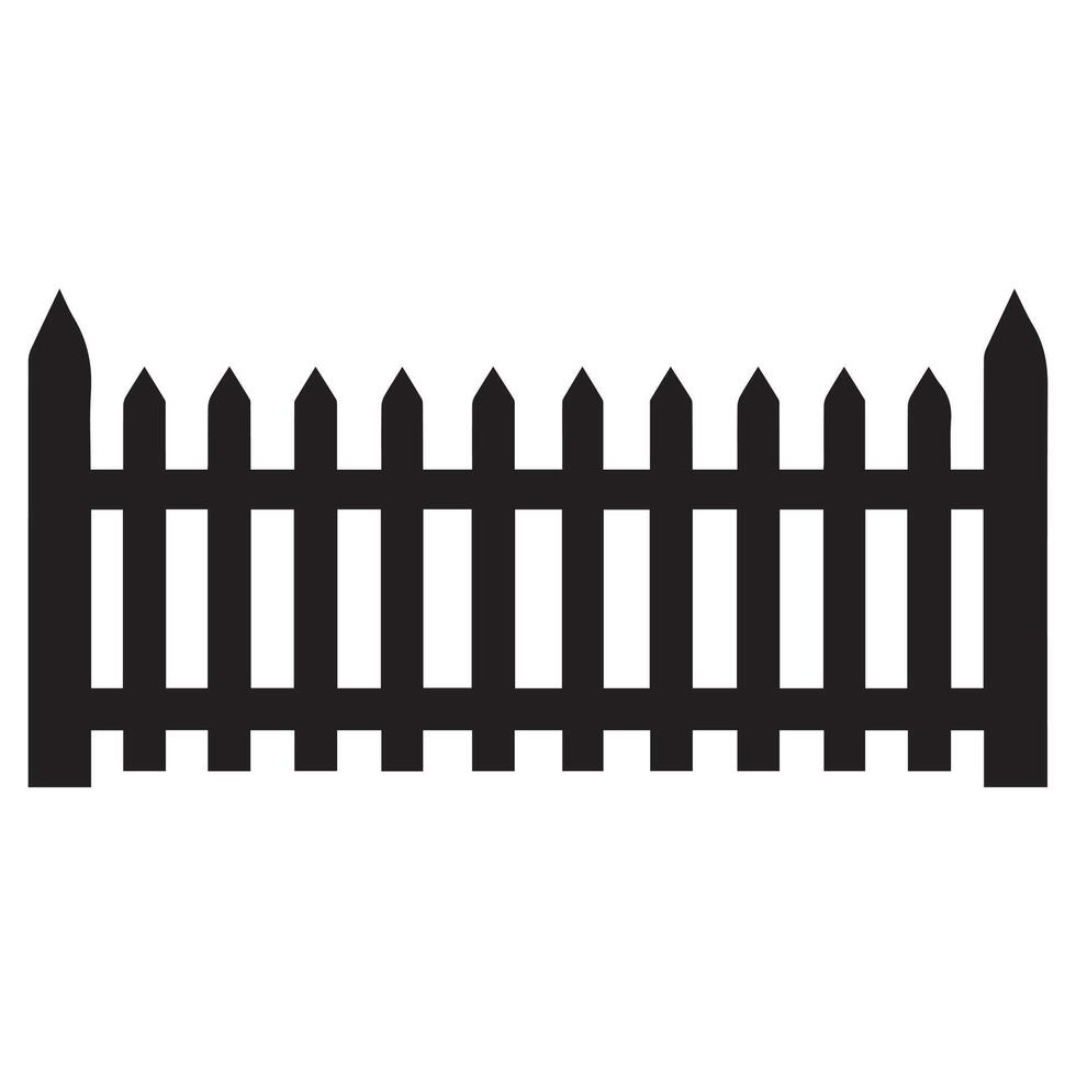 Fence icon set. Simple for web design isolated on white background. vector