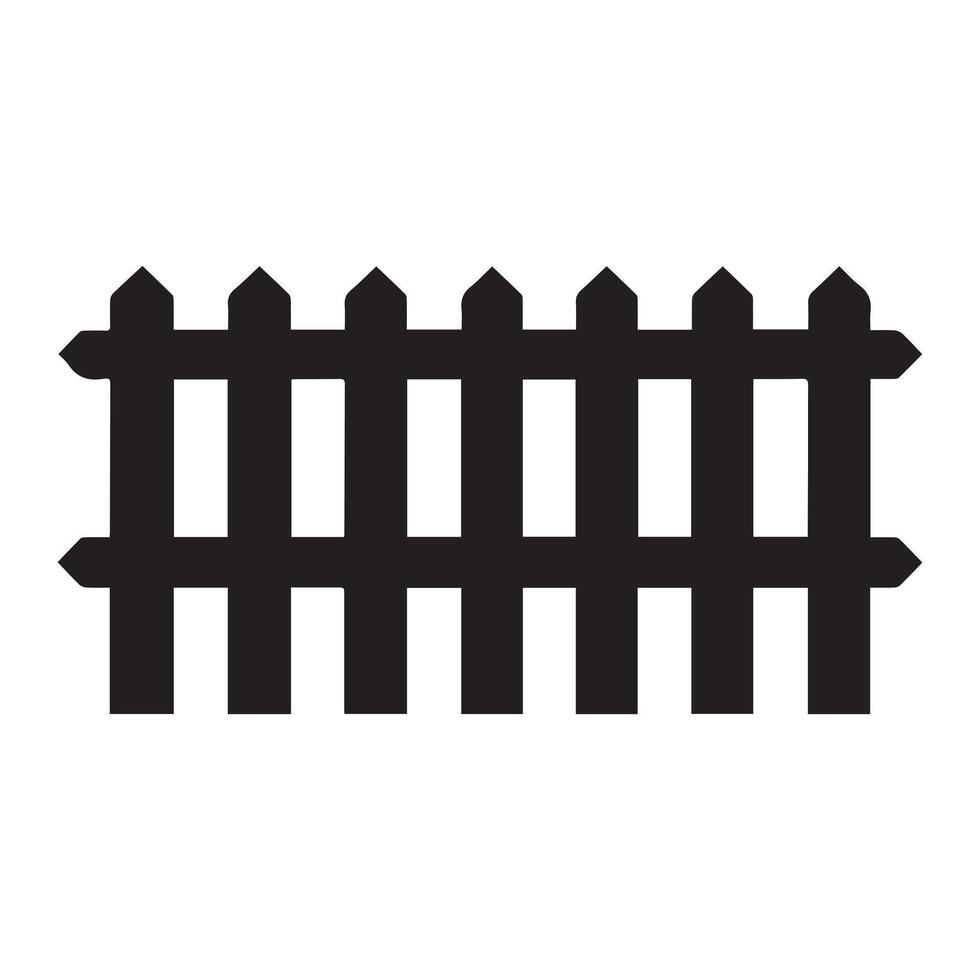 Fence icon set. Simple for web design isolated on white background. vector