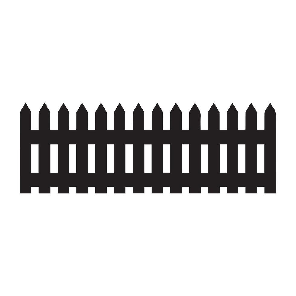 Fence icon set. Simple for web design isolated on white background. vector