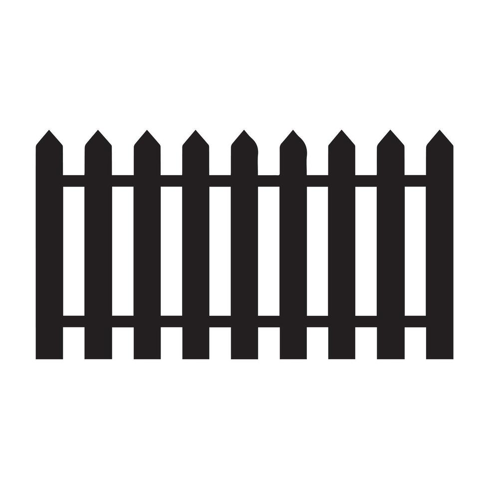 Fence icon set. Simple for web design isolated on white background. vector