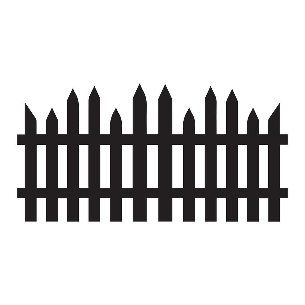 Fence icon set. Simple for web design isolated on white background. vector