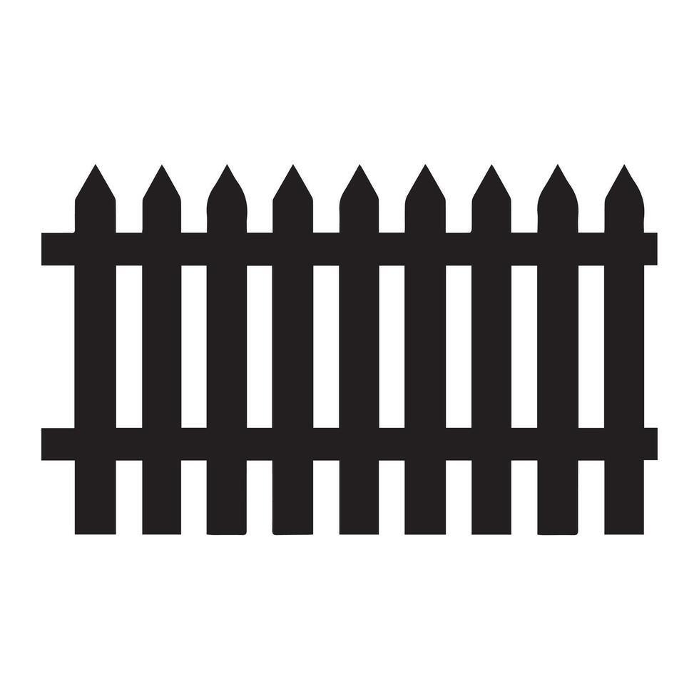 Fence icon set. Simple for web design isolated on white background. vector