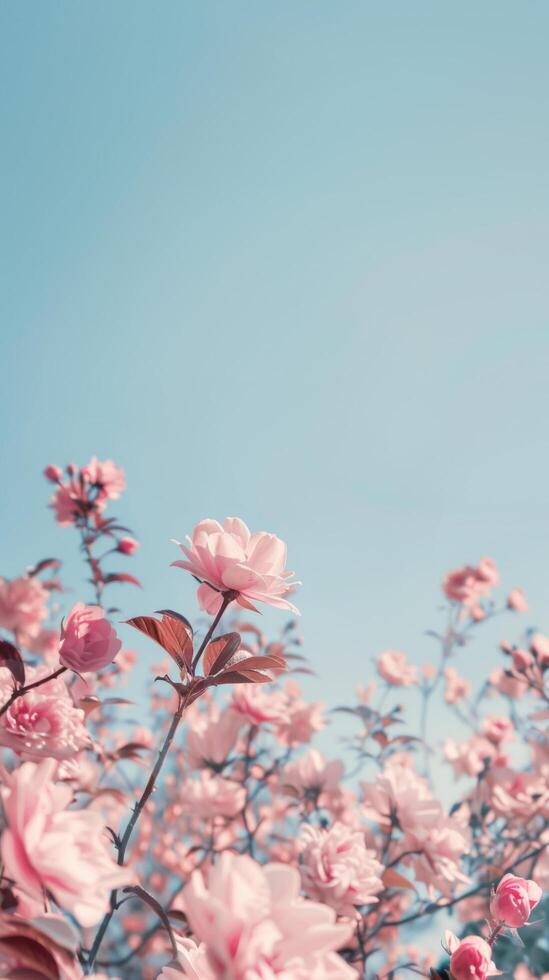 Springtime Pink Flowers Bloom photo