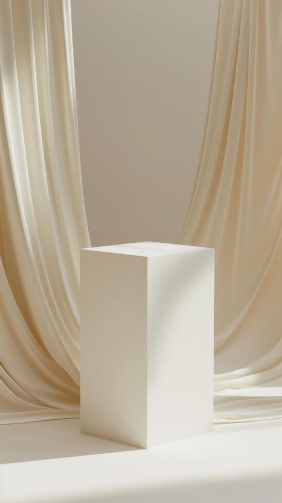 Minimalist Showcase With Drapes photo