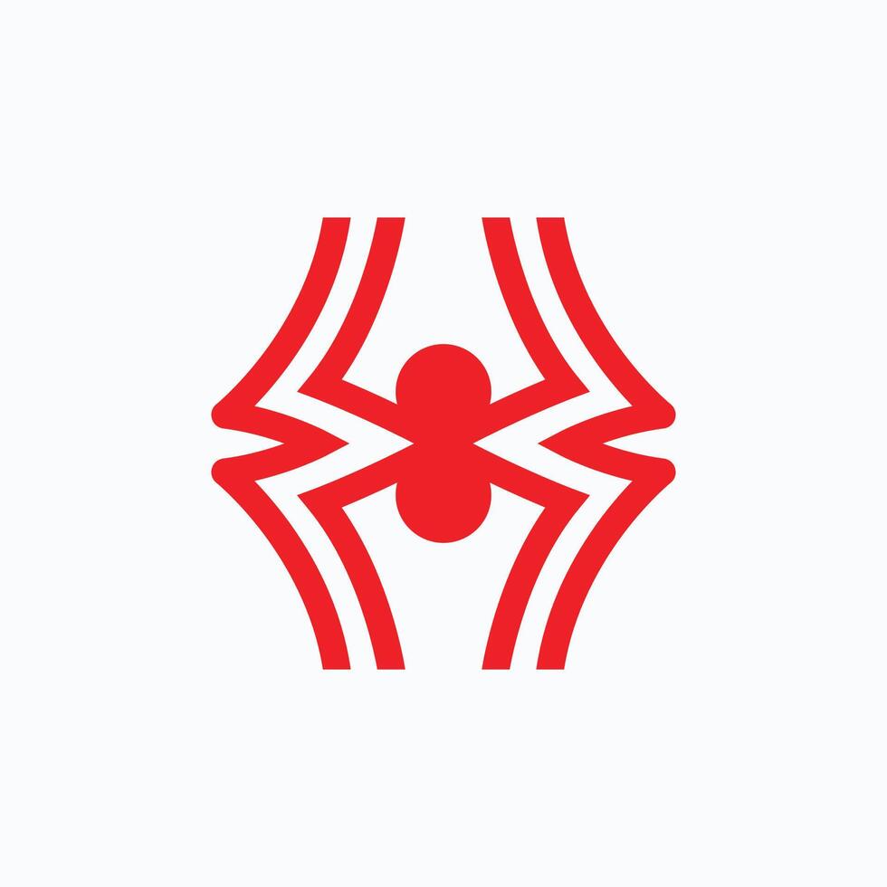 Spider logo template and icon vector