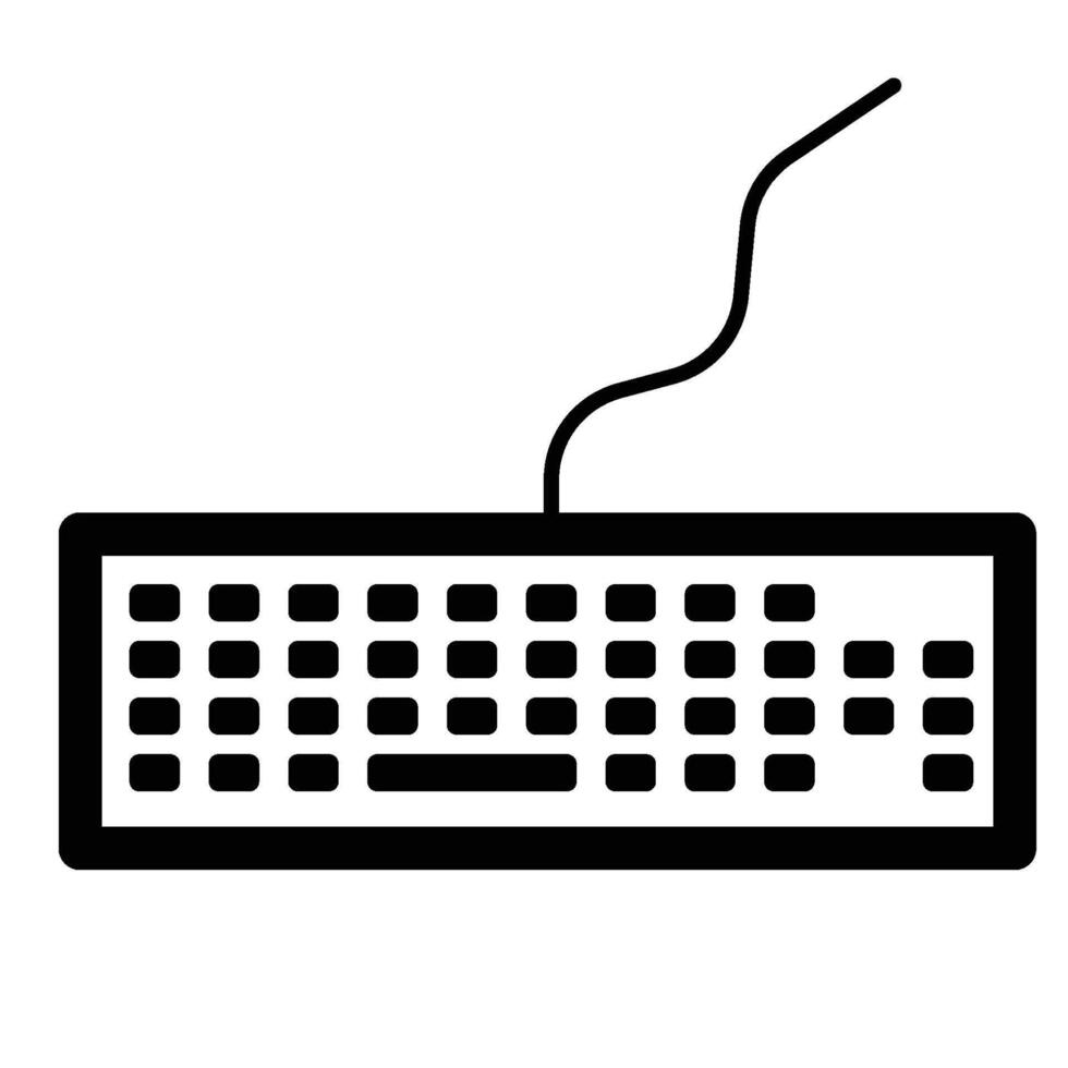 Keyboard Icon wire vector