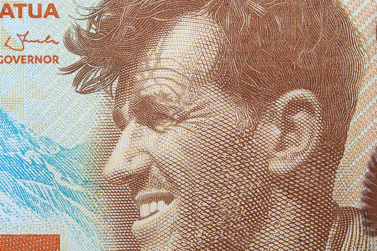 Edmund Hillary a cloeseup portrait from New Zealand money photo