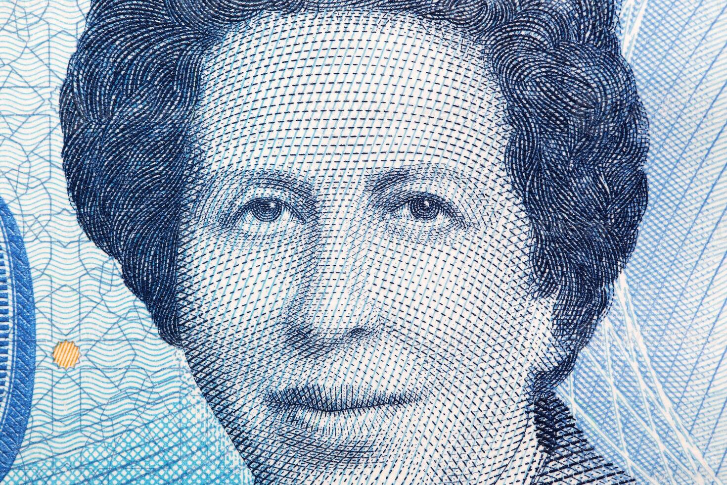 Tewhida Ben Sheikh a closeup portrait from Tunisian money photo