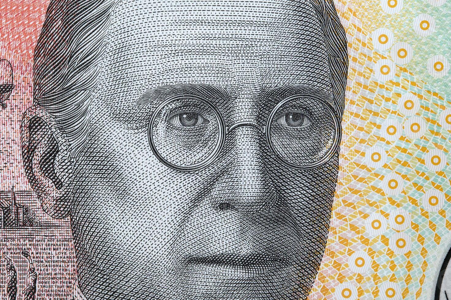 Reverend John Flynn a closeup portrait from Australian money photo