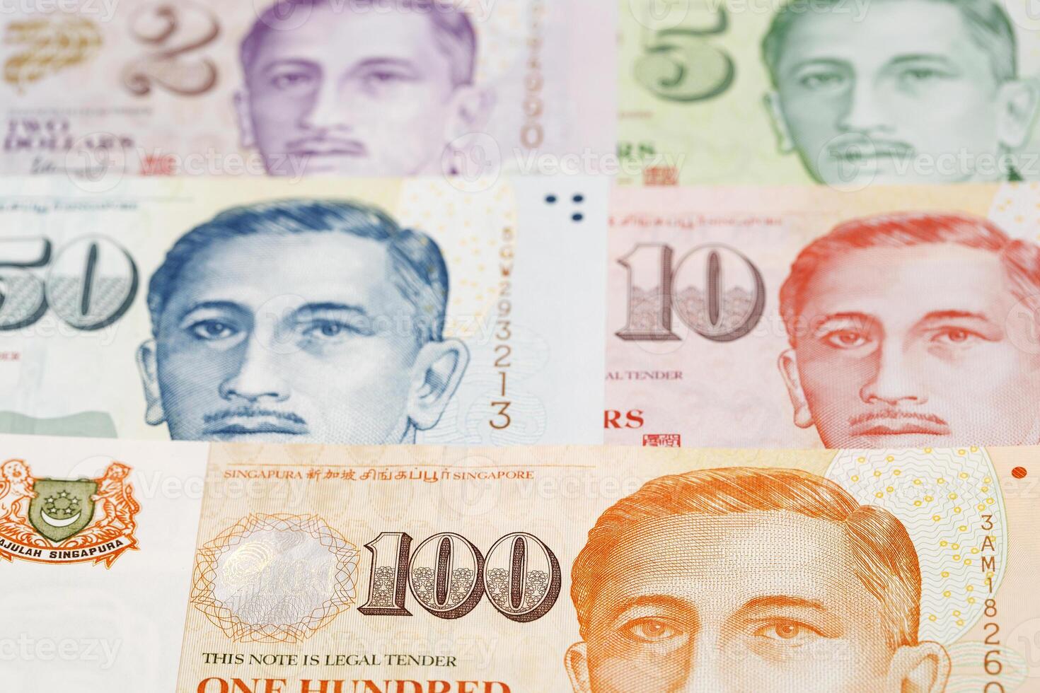 Singapore dollar a business background photo