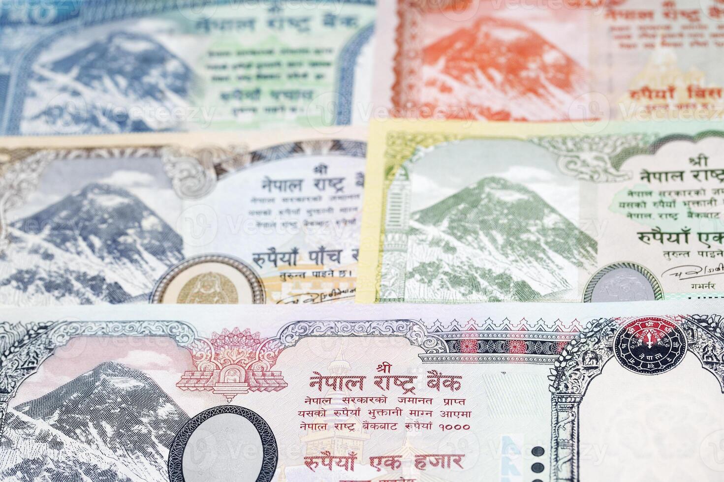 Nepalese rupee a business background photo