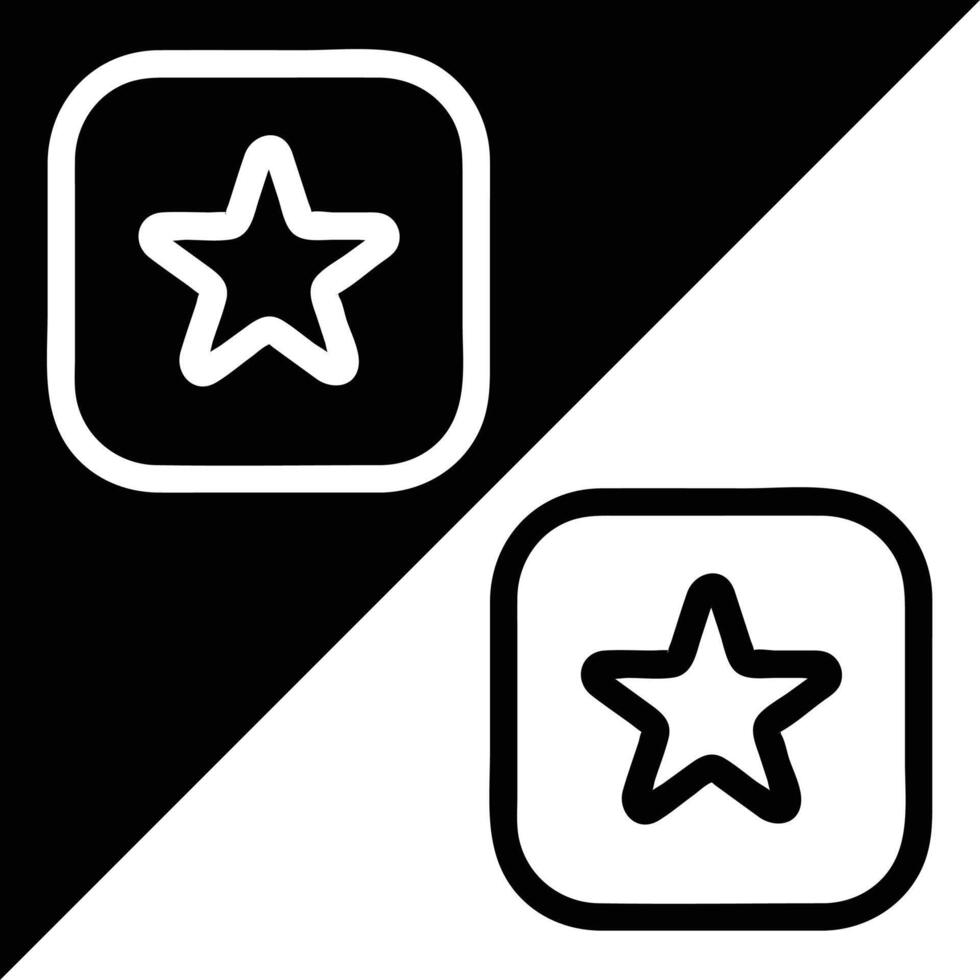 Movies app icon, Outline style, isolated on Black and White Background. vector