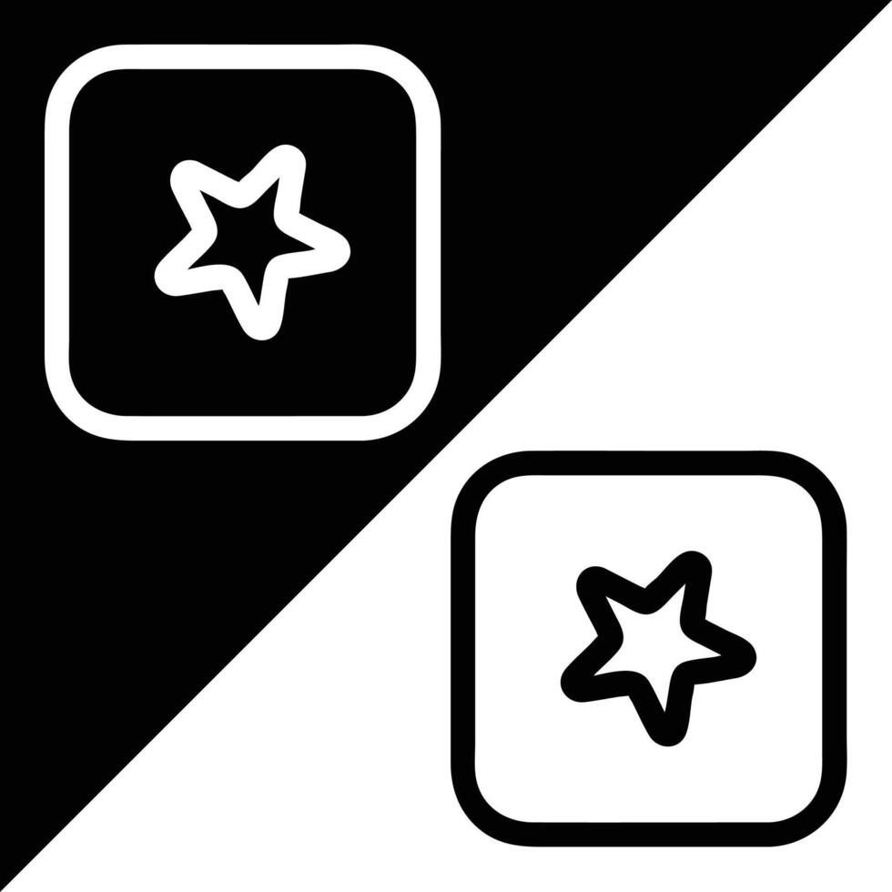 Movies app icon, Outline style, isolated on Black and White Background. vector