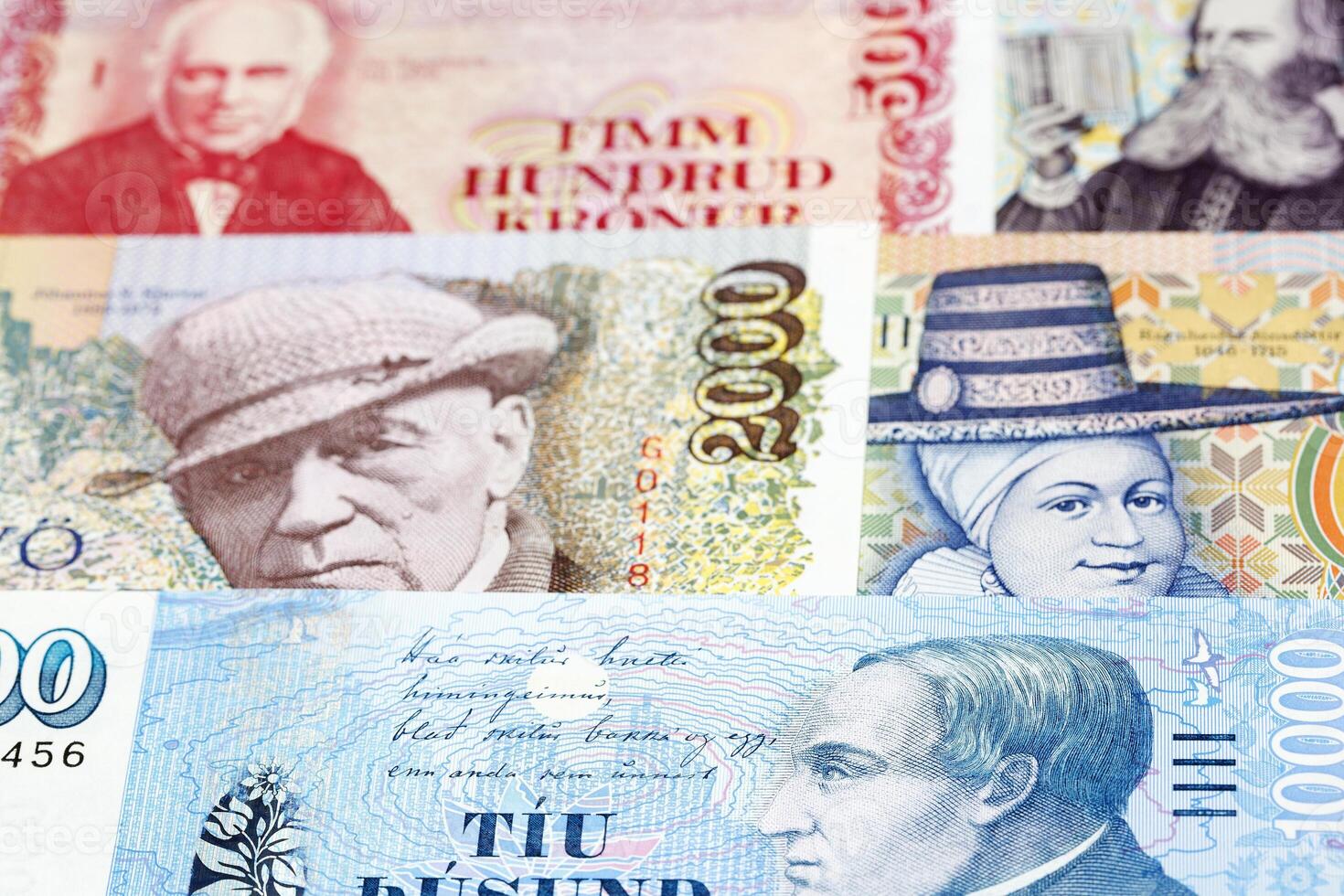 Icelandic krona a business background photo