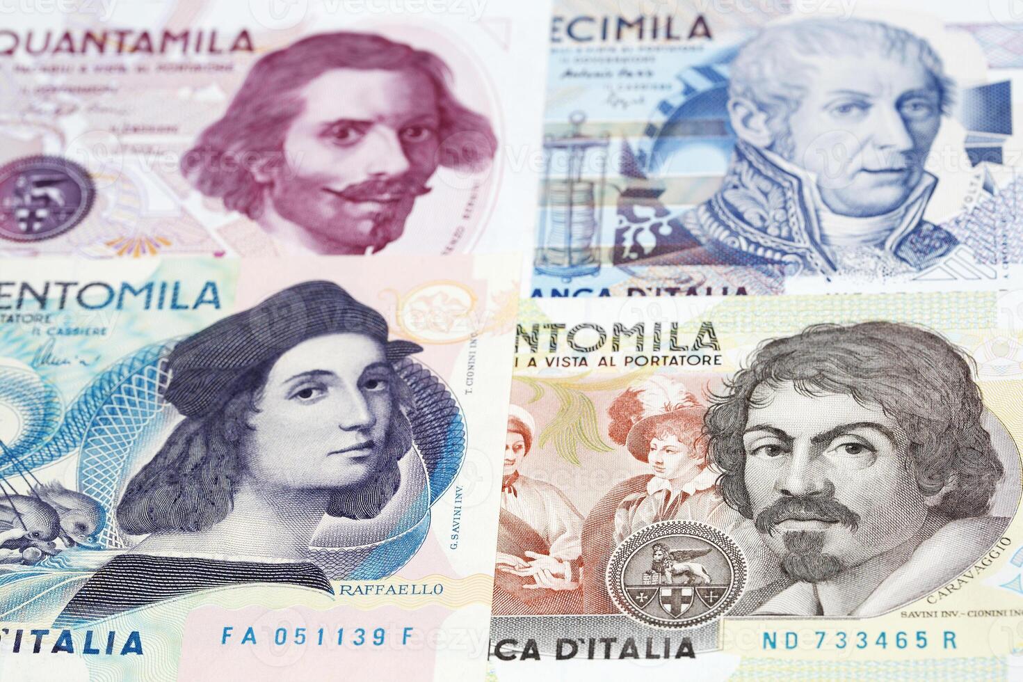 Italian lira a business background photo