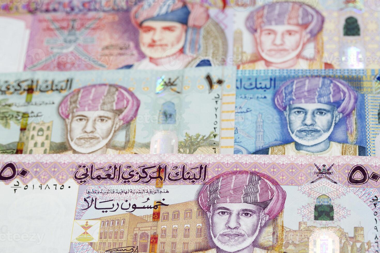 Omani rial a business background photo