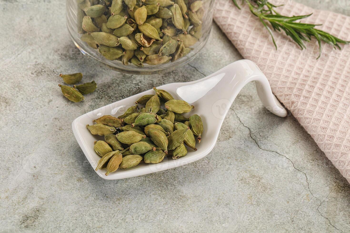 seco cardamomo - aroma Condimento sabor foto