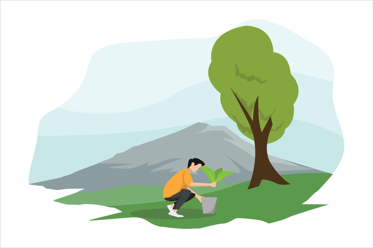 Weekend Activity Flat Illustration Design vector