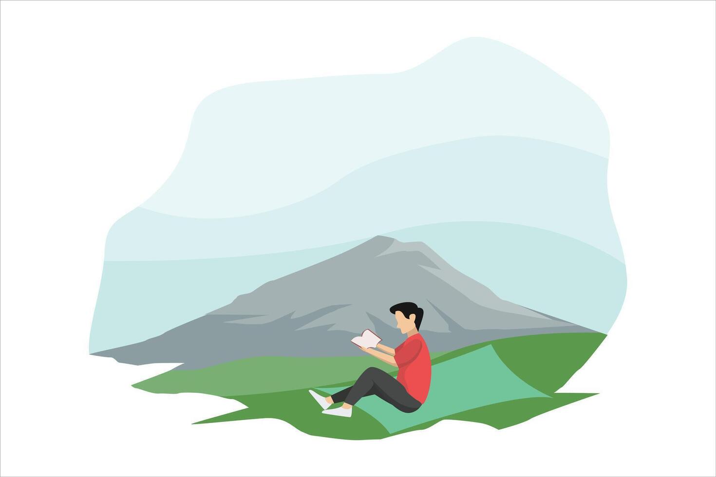 Weekend Activity Flat Illustration Design vector