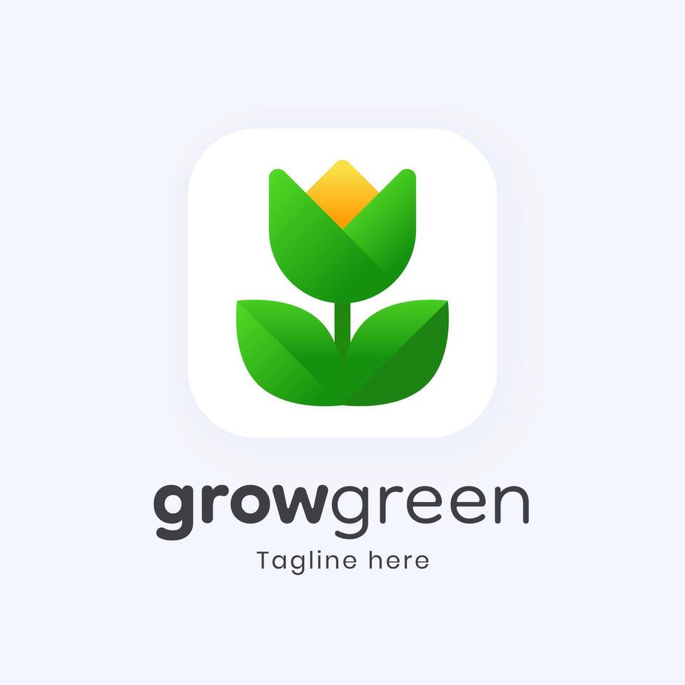 Young Plant Application Logo vector