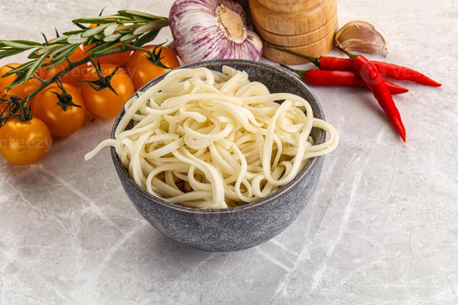 Traditiona Asian cuisine - Udon noodle photo