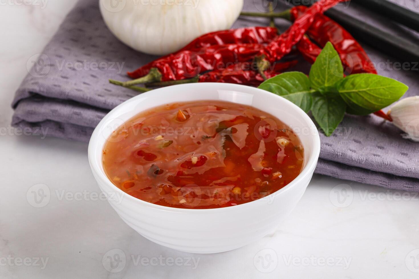 Chinese traditional sweet and sour sauce photo