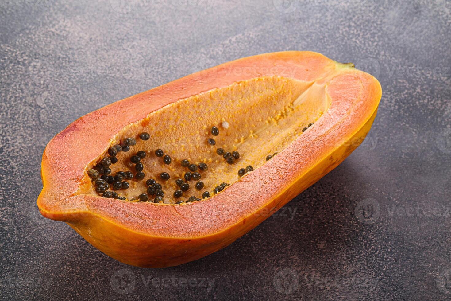 Sweet and juicy tropical papaya photo