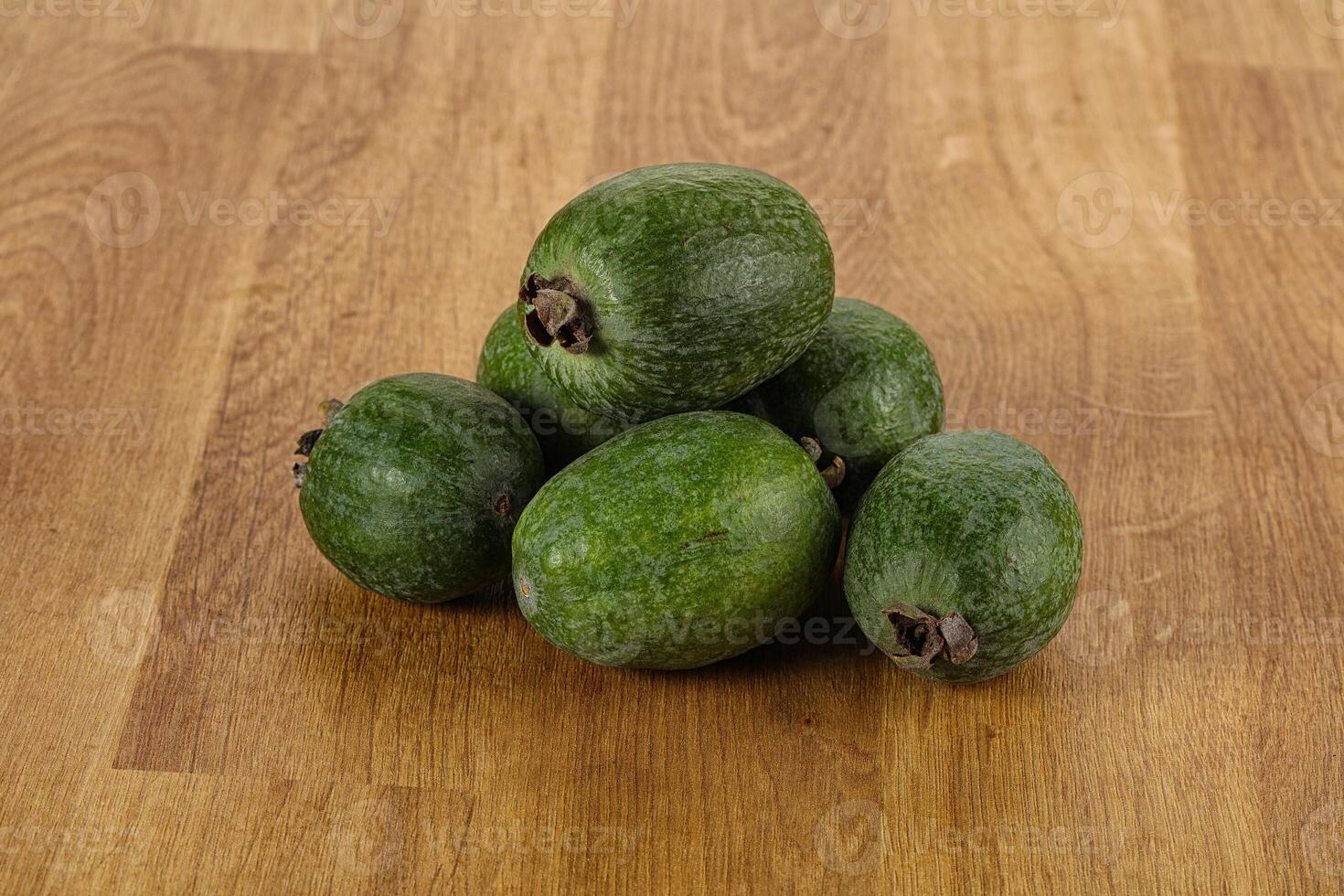 Fresh sweet juicy ripe feijoa photo