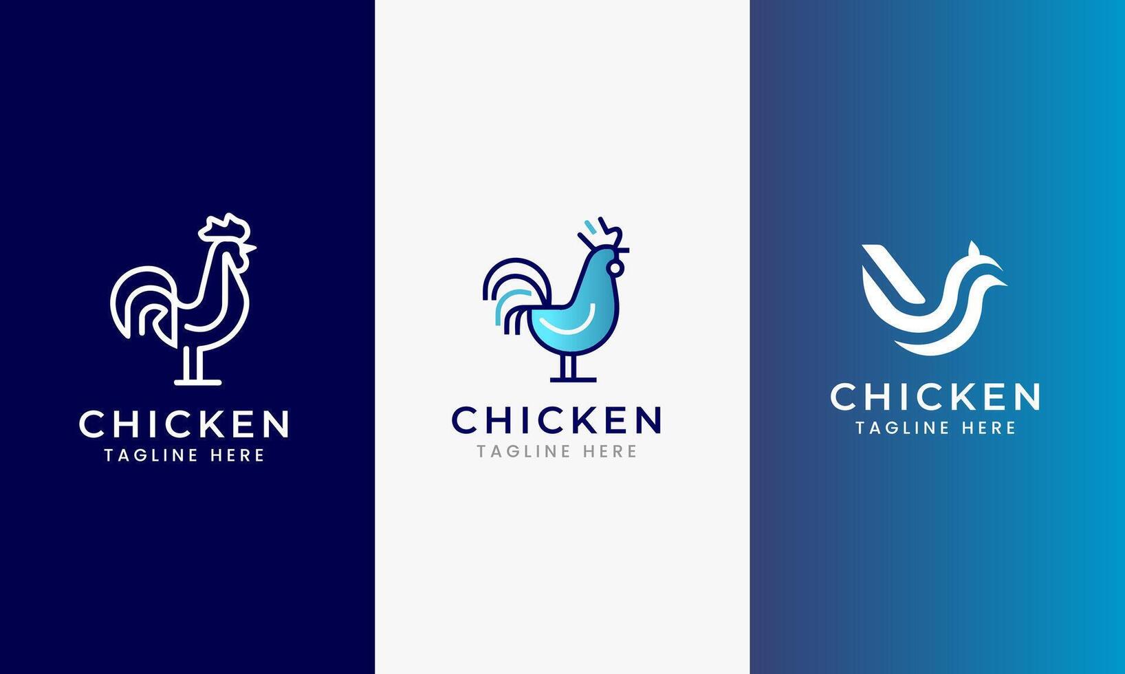 Chicken Logo Design restaurant hotel icon Abstract Rooster Template Illustration vector