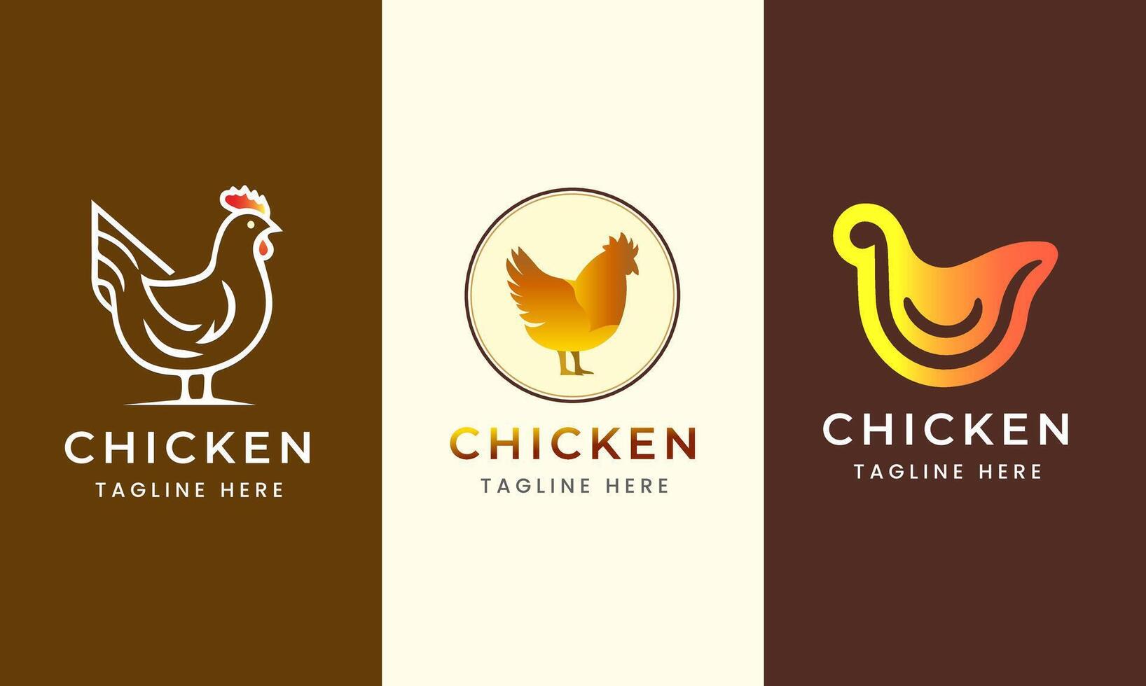 Chicken Logo Design restaurant hotel icon Abstract Rooster Template Illustration vector