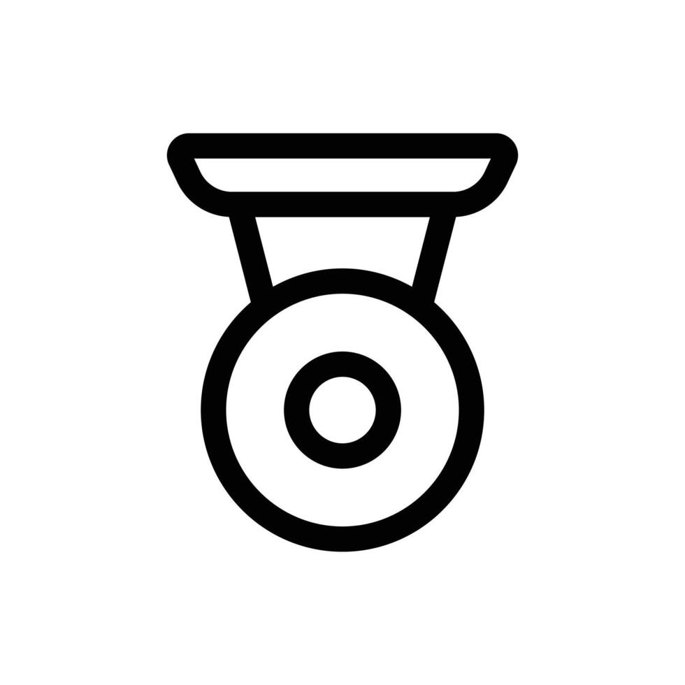 Simple Gong icon. The icon can be used for websites, print templates, presentation templates, illustrations, etc vector