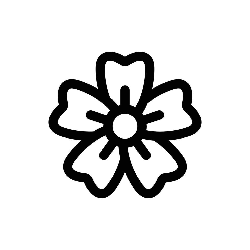 Simple Sakura Flower icon. The icon can be used for websites, print templates, presentation templates, illustrations, etc vector