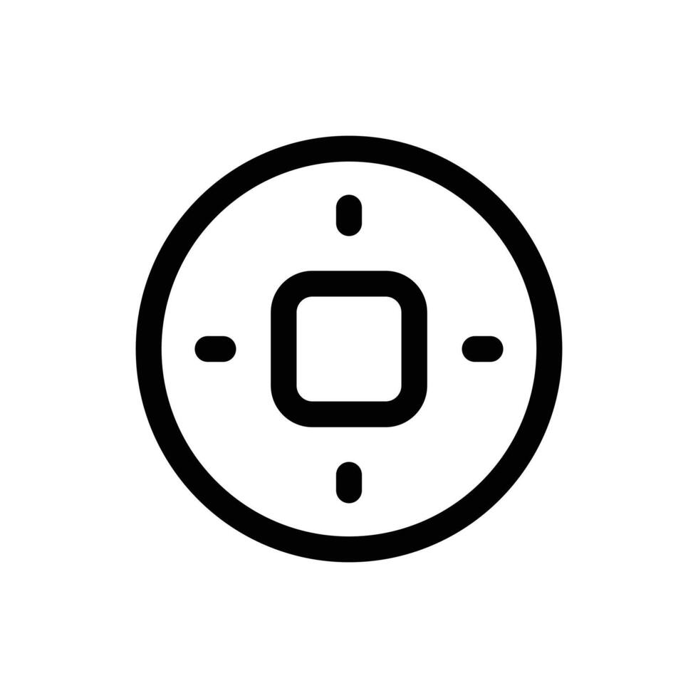 Simple Coin icon. The icon can be used for websites, print templates, presentation templates, illustrations, etc vector