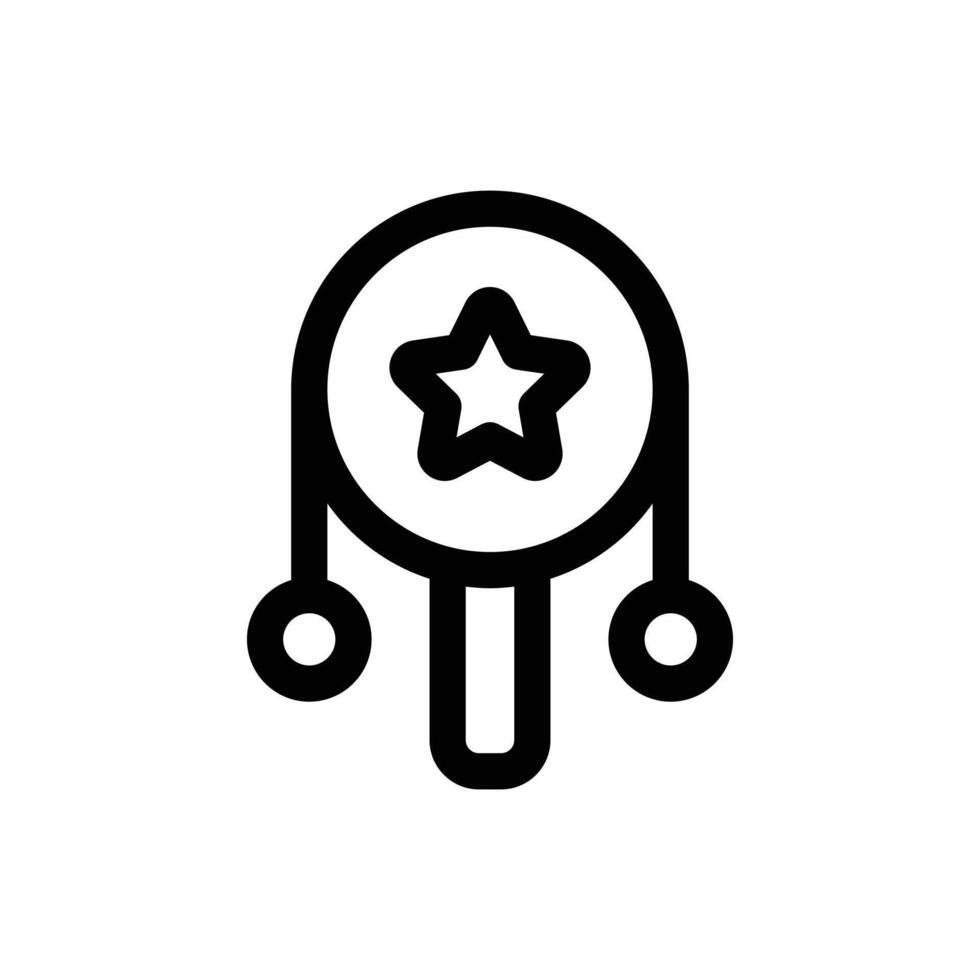 Simple Rattle Drum icon. The icon can be used for websites, print templates, presentation templates, illustrations, etc vector