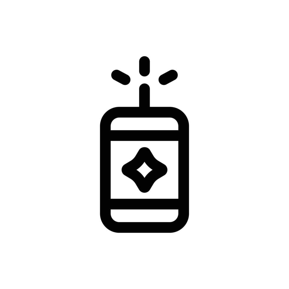 sencillo petardo icono. el icono lata ser usado para sitios web, impresión plantillas, presentación plantillas, ilustraciones, etc vector