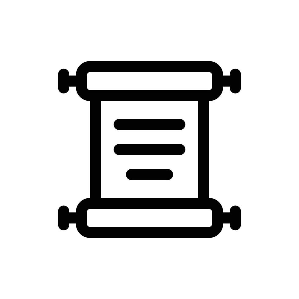Simple Scroll icon. The icon can be used for websites, print templates, presentation templates, illustrations, etc vector