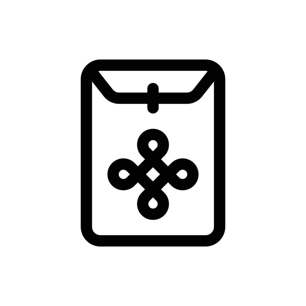 Simple Red Envelope icon. The icon can be used for websites, print templates, presentation templates, illustrations, etc vector