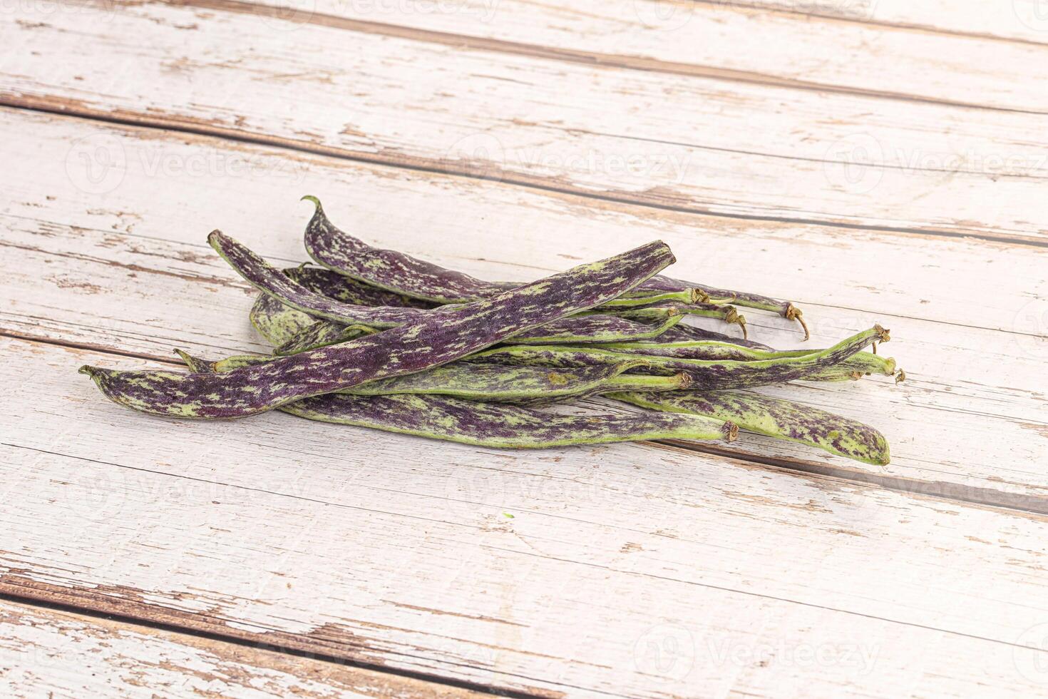 Raw green bean string heap photo