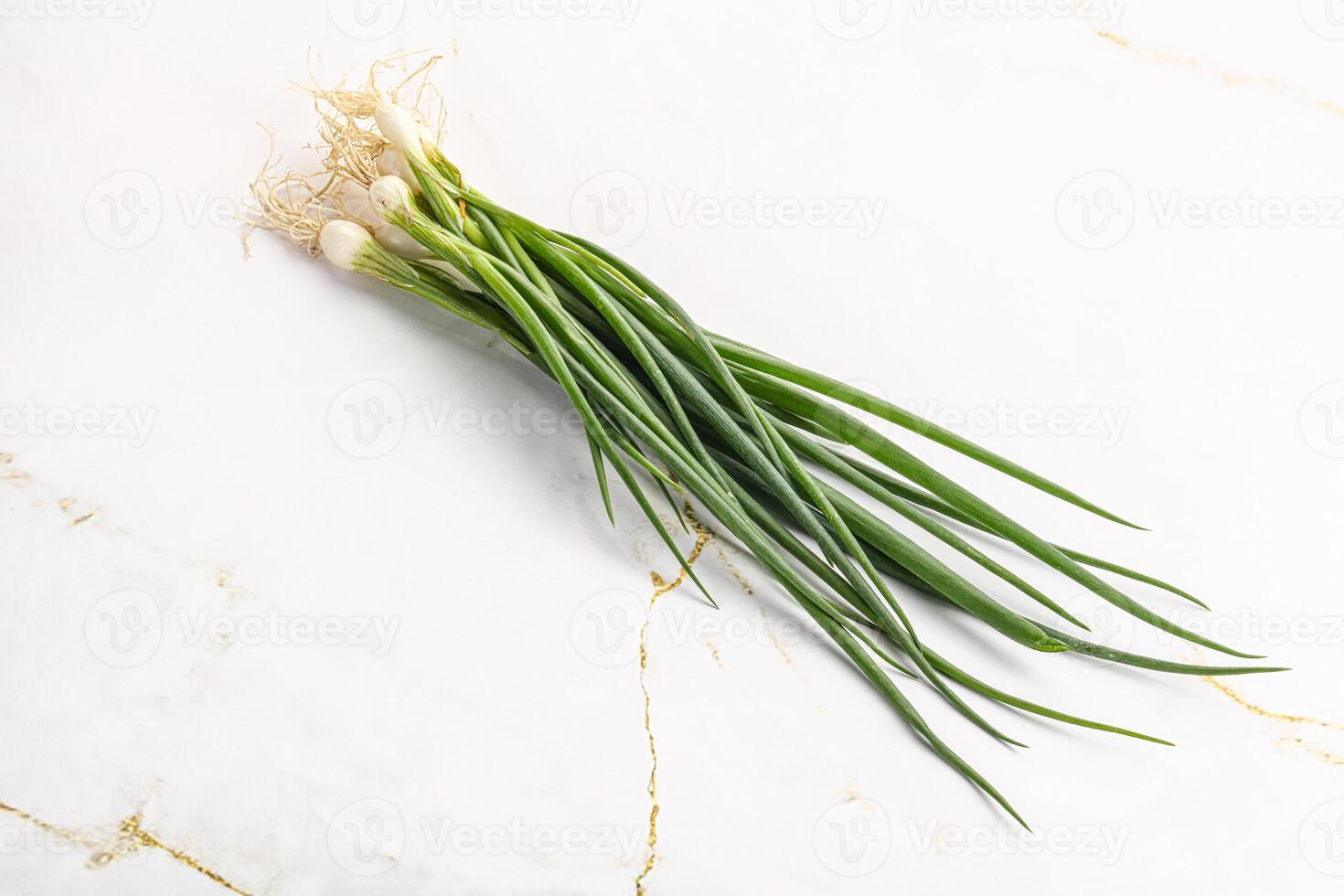 joven aroma Fresco verde cebolla foto