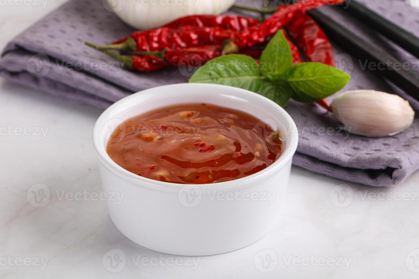 Chinese traditional sweet and sour sauce photo