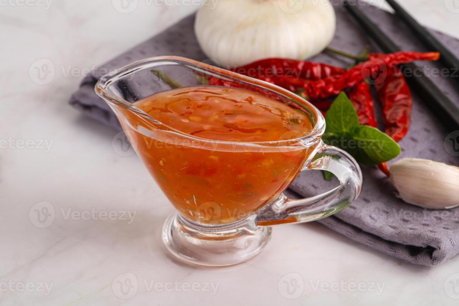 Chinese traditional sweet and sour sauce photo