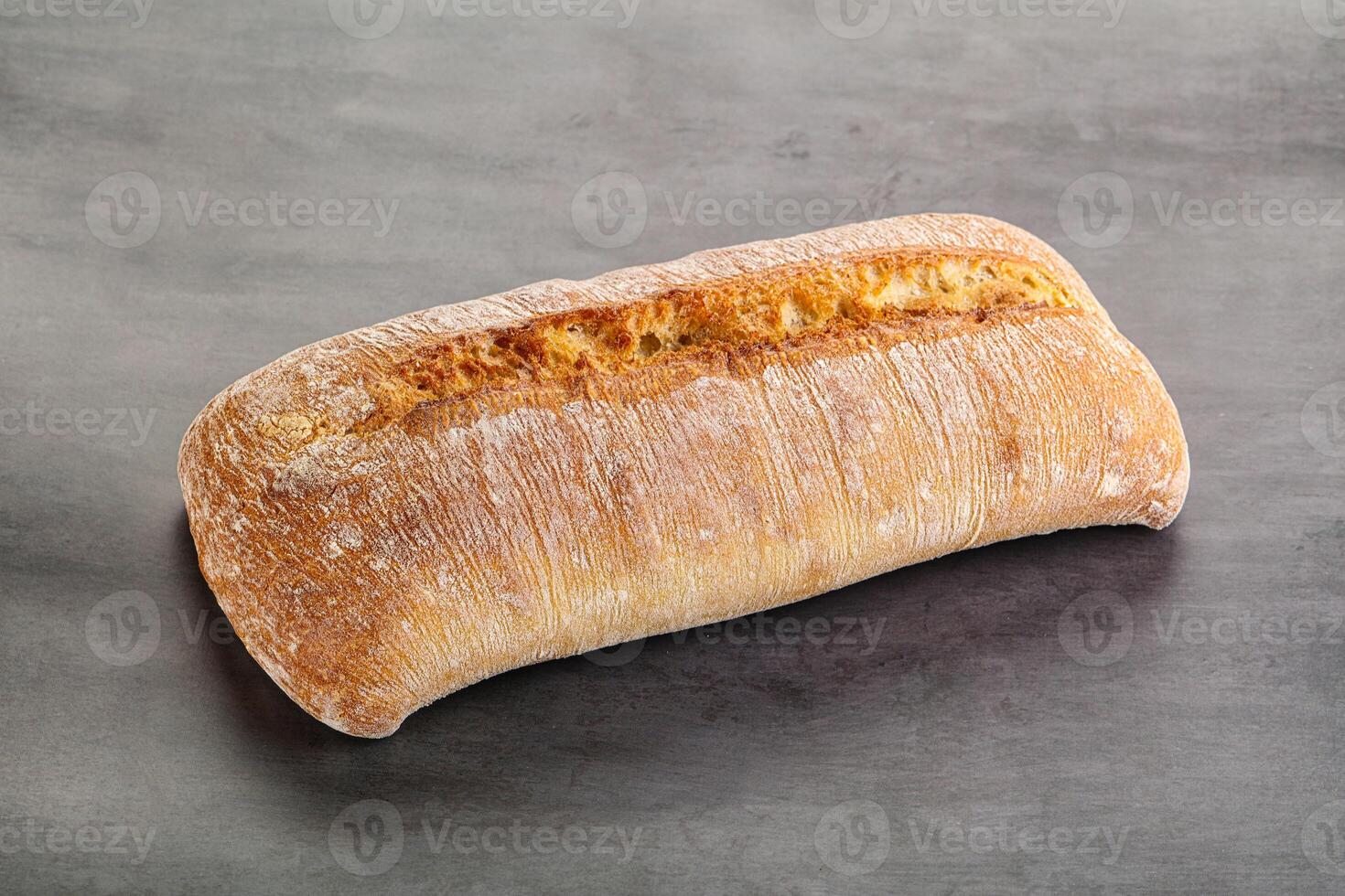 Italian ciabatta bread fresh and crust photo